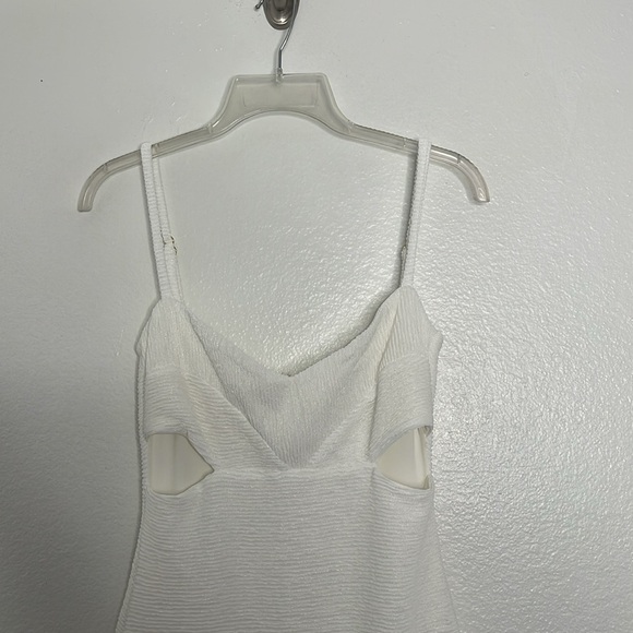 Rumer the Label REVOLVE RAE Maxi Dress Bodycon Knit Ivory White Size Large New - Picture 3 of 9